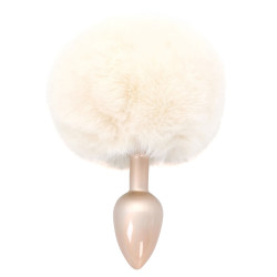 happiness TOYJOY Plug Queue de Lapin Enchanting Bunnytail 5 x 2.8cm Blanc